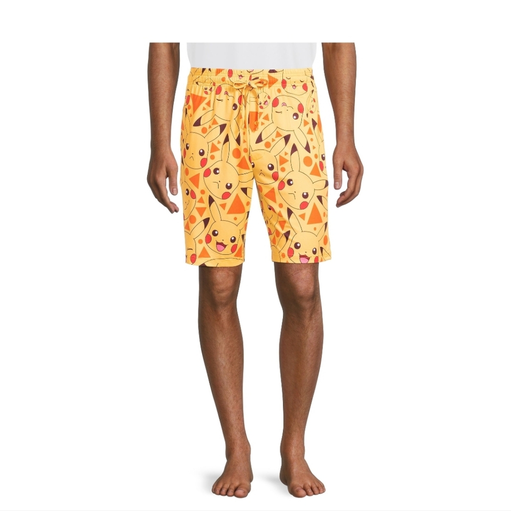 Mens Pokemon Pikachu Sleep Shorts
